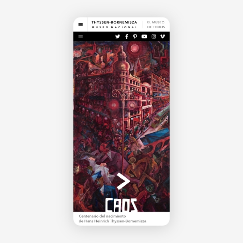 El Museo Nacional Thyssen-Bornemisza publicó en 2020 un microsite para promocionar una exposición sobre el expresionismo alemán